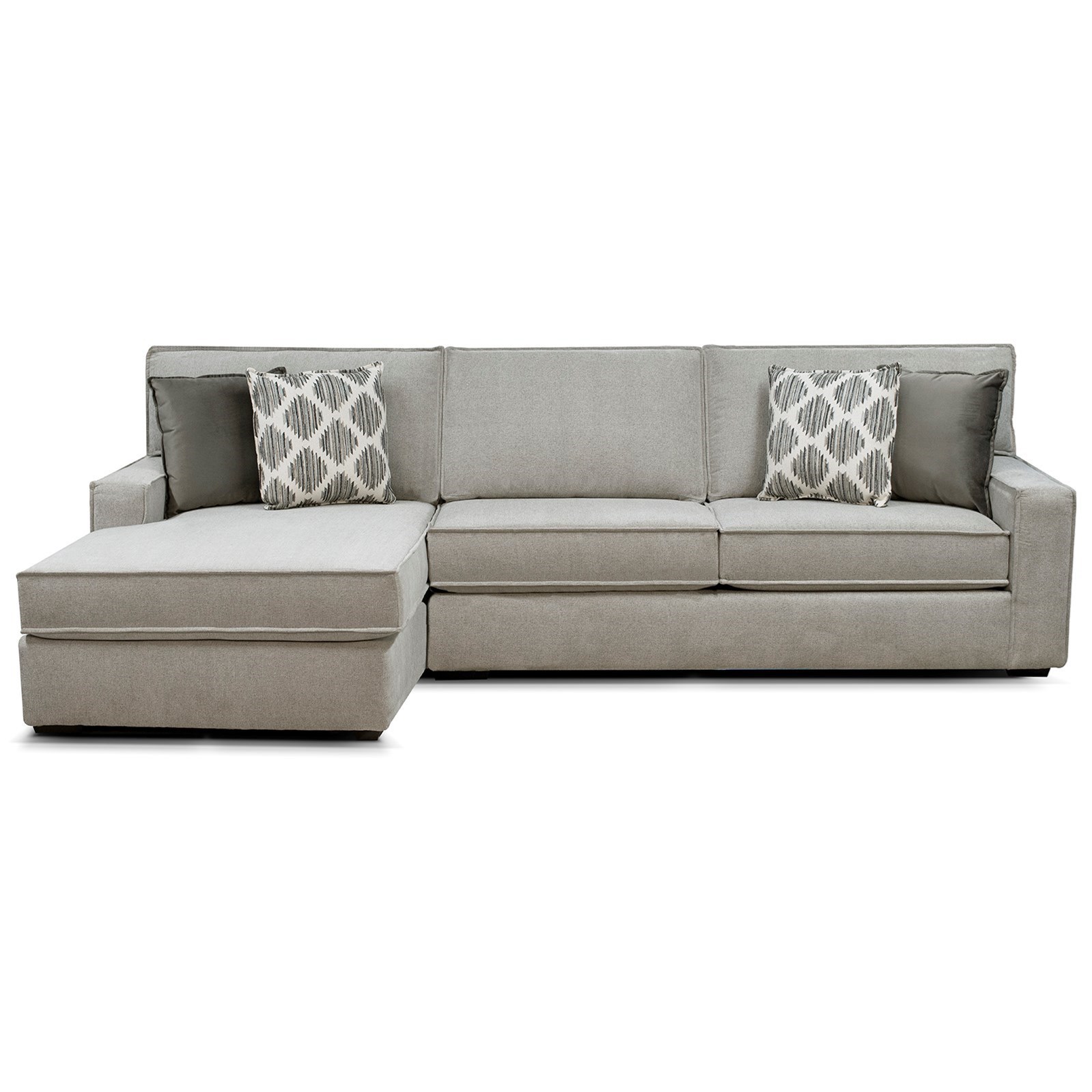 England Lyndon Contemporary Sectional with Chaise Howell Furniture